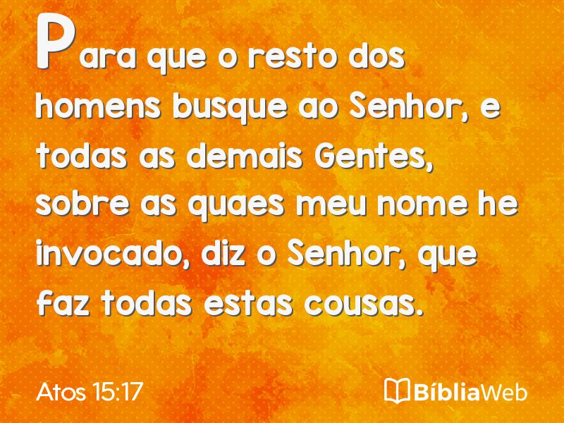 Atos 15:17 em imagem para compartilhar