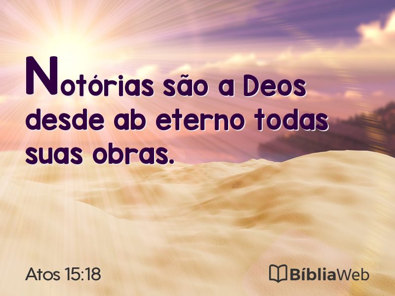 Atos 15:18 em imagem para compartilhar