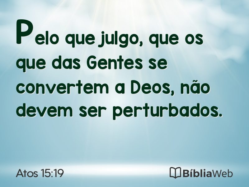 Atos 15:19 em imagem para compartilhar