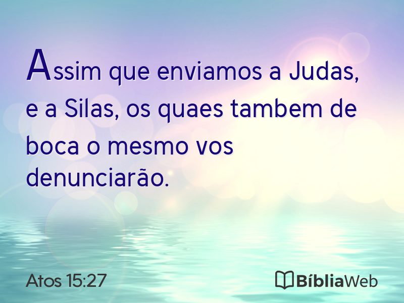 Atos 15:27 em imagem para compartilhar