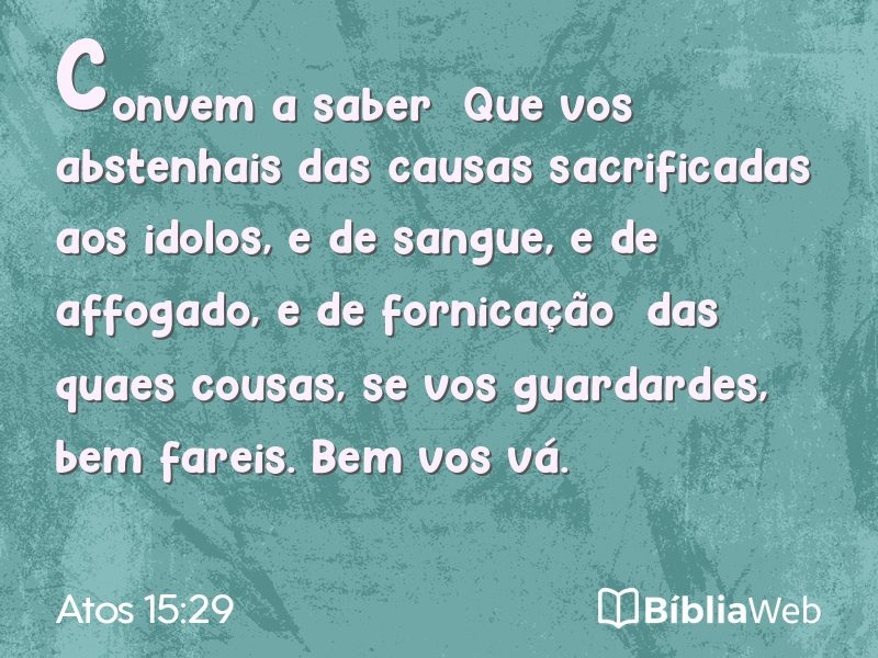 Atos 15:29 em imagem para compartilhar