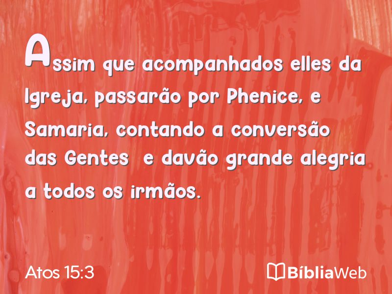 Atos 15:3 em imagem para compartilhar