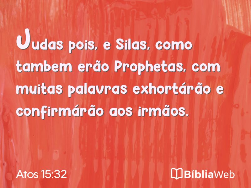 Atos 15:32 em imagem para compartilhar