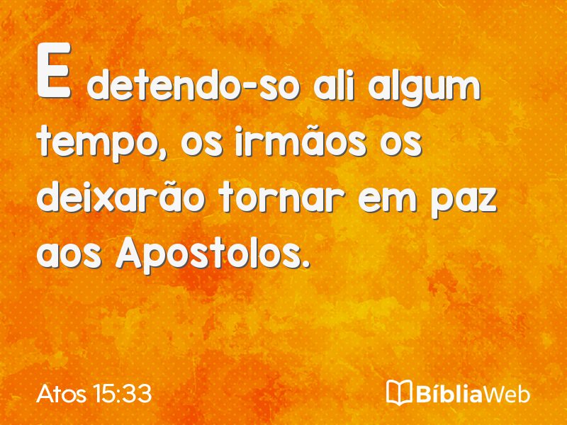 Atos 15:33 em imagem para compartilhar