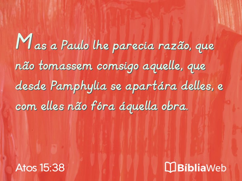 Atos 15:38 em imagem para compartilhar