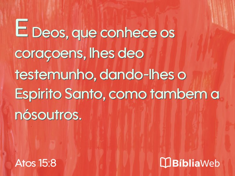 Atos 15:8 em imagem para compartilhar