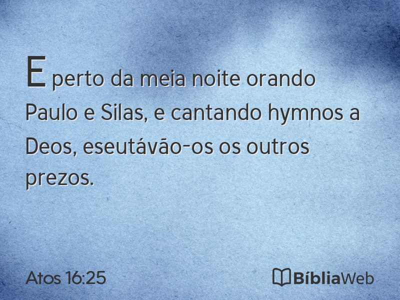 Atos 16:25 em imagem para compartilhar