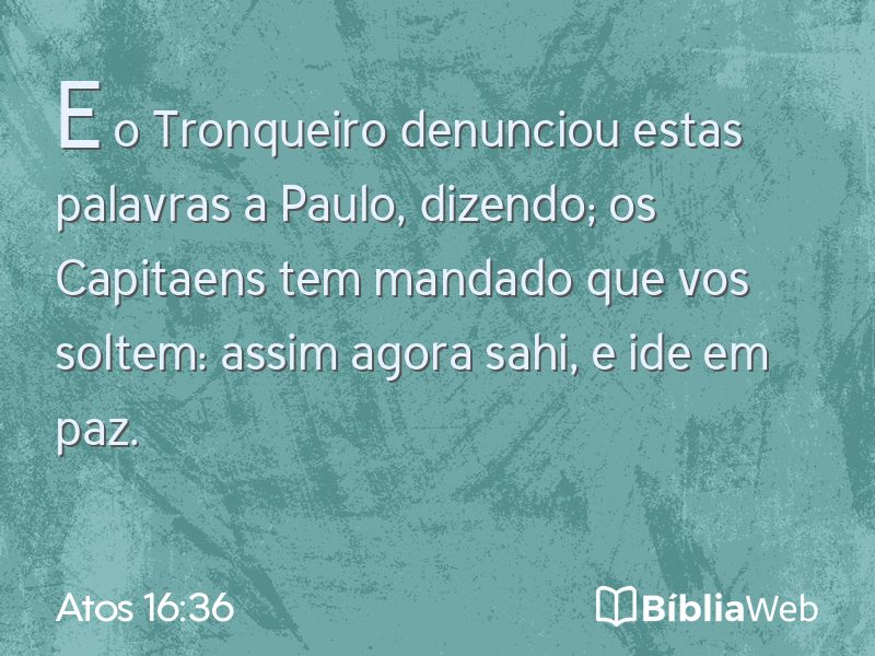 Atos 16:36 em imagem para compartilhar