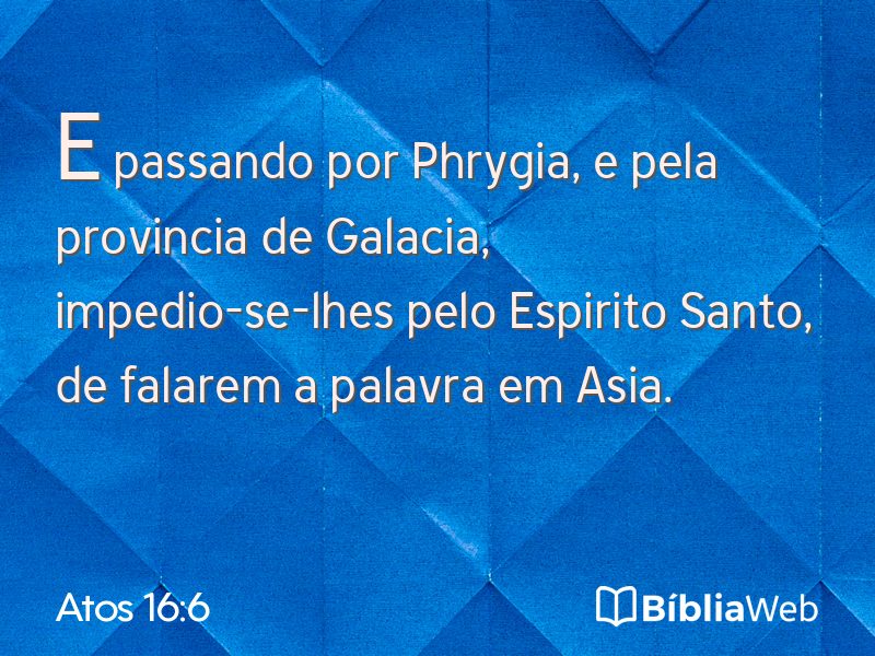 Atos 16:6 em imagem para compartilhar