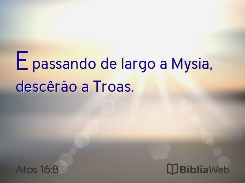 Atos 16:8 em imagem para compartilhar