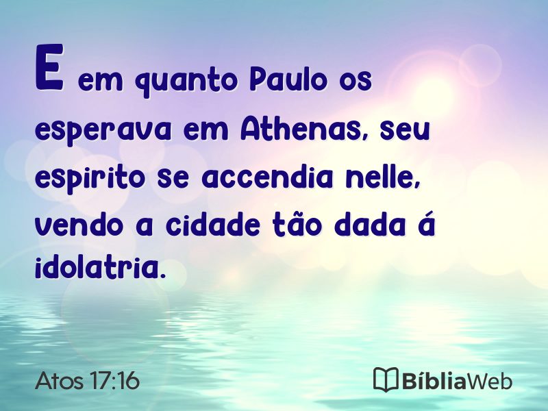 Atos 17:16 em imagem para compartilhar