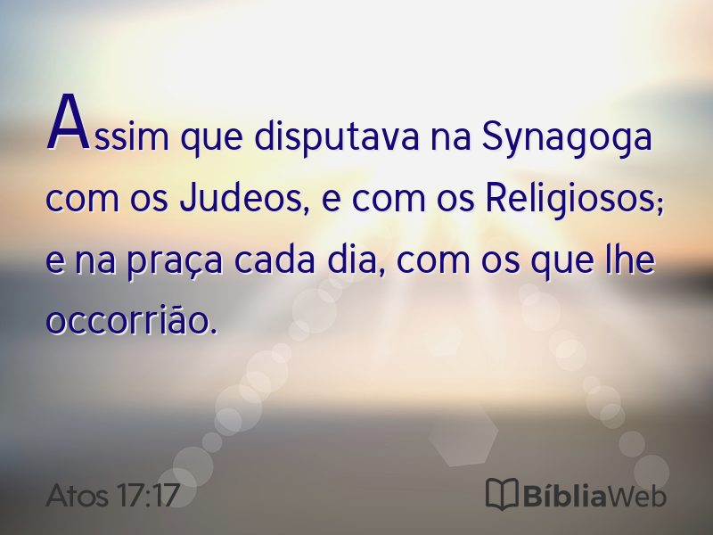 Atos 17:17 em imagem para compartilhar