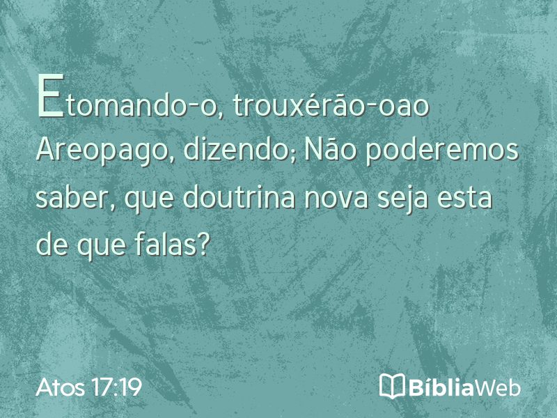 Atos 17:19 em imagem para compartilhar