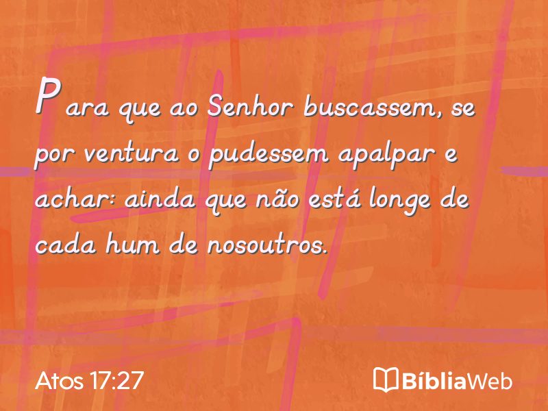 Atos 17:27 em imagem para compartilhar