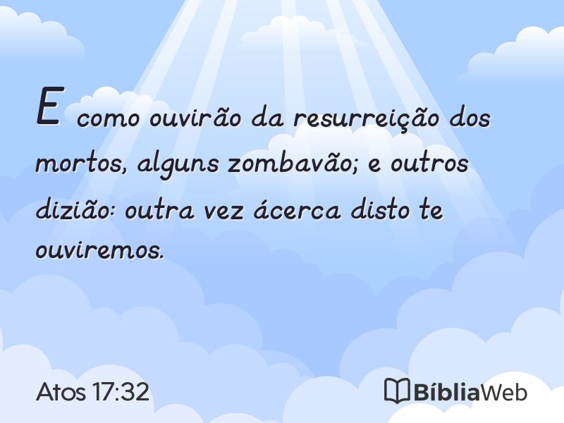 Atos 17:32 em imagem para compartilhar