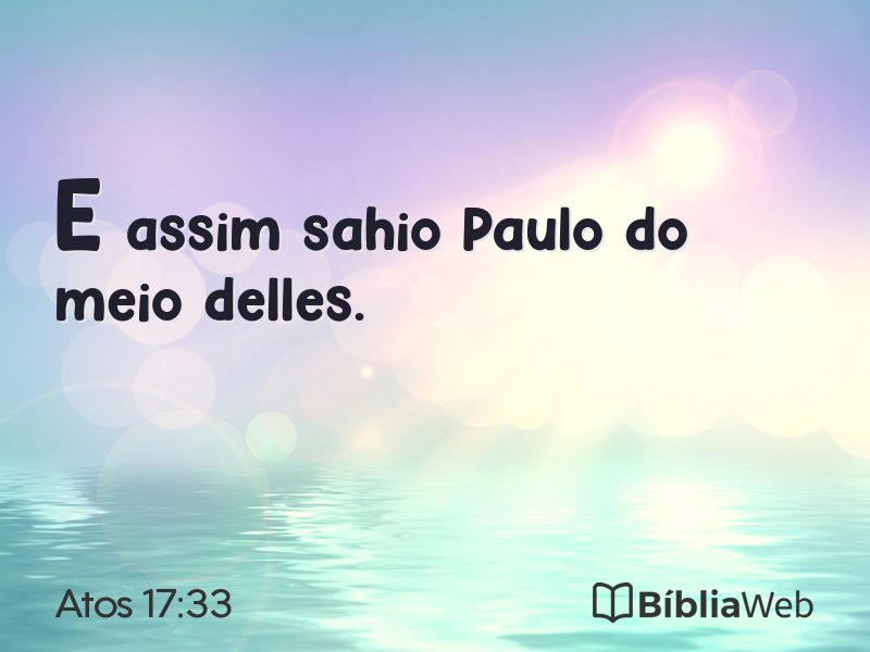 Atos 17:33 em imagem para compartilhar