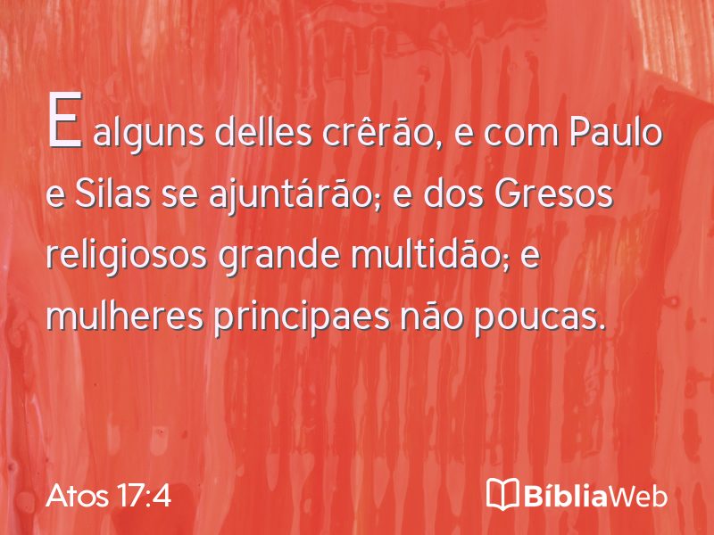 Atos 17:4 em imagem para compartilhar