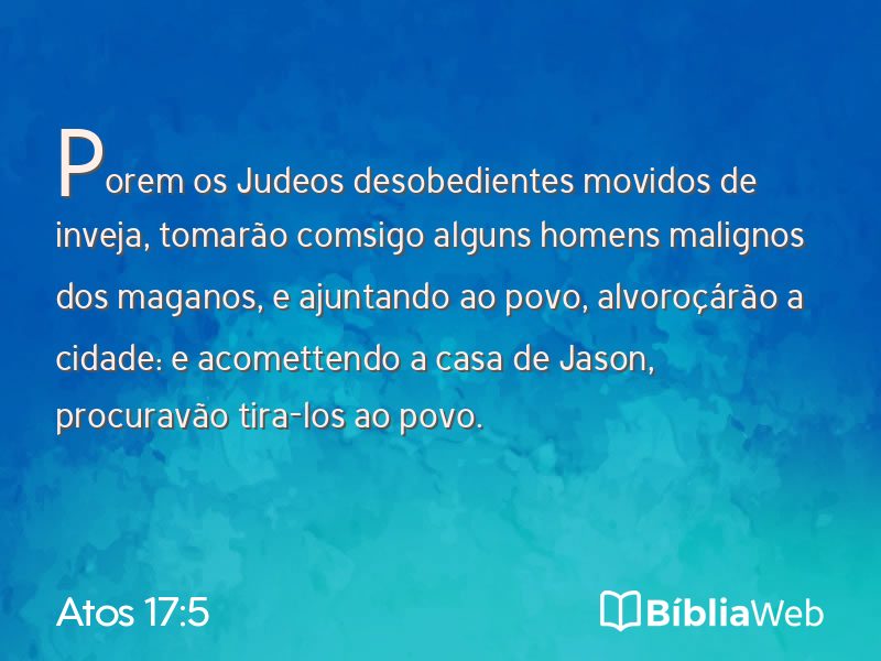 Atos 17:5 em imagem para compartilhar