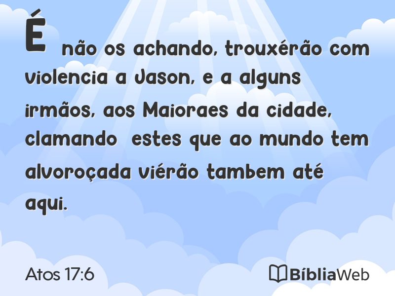 Atos 17:6 em imagem para compartilhar