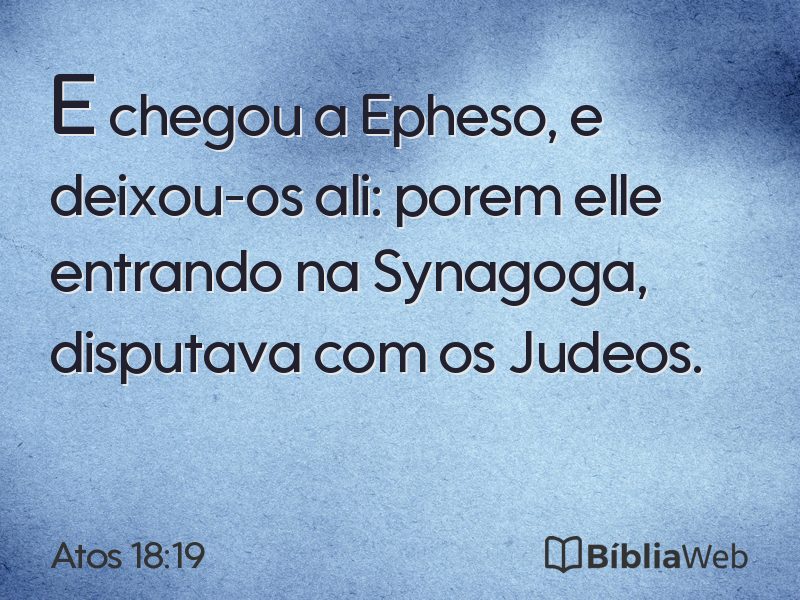 Atos 18:19 em imagem para compartilhar