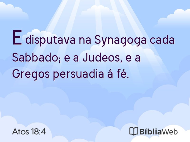 Atos 18:4 em imagem para compartilhar