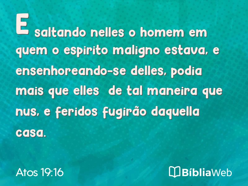 Atos 19:16 em imagem para compartilhar