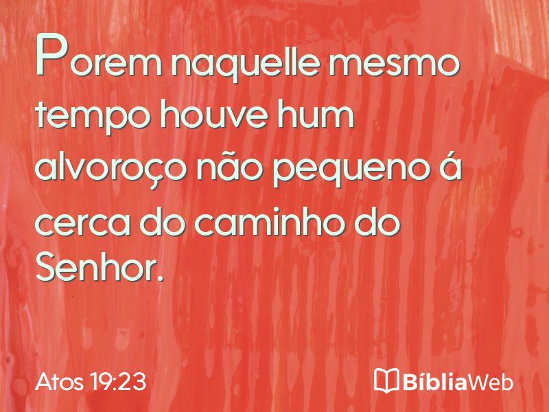Atos 19:23 em imagem para compartilhar