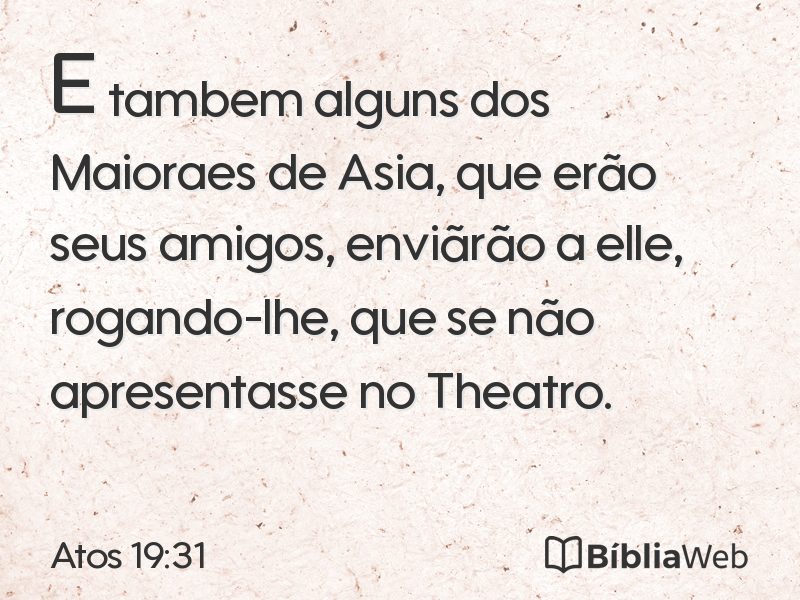 Atos 19:31 em imagem para compartilhar