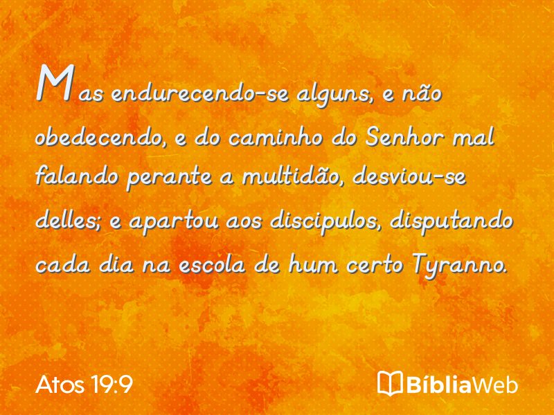 Atos 19:9 em imagem para compartilhar