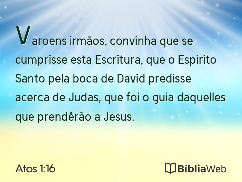 Atos 1:16 em imagem para compartilhar