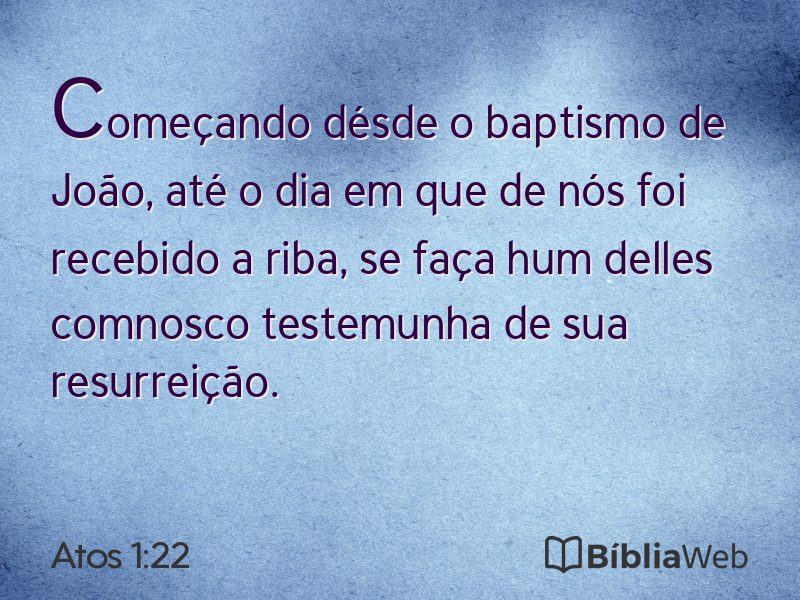 Atos 1:22 em imagem para compartilhar