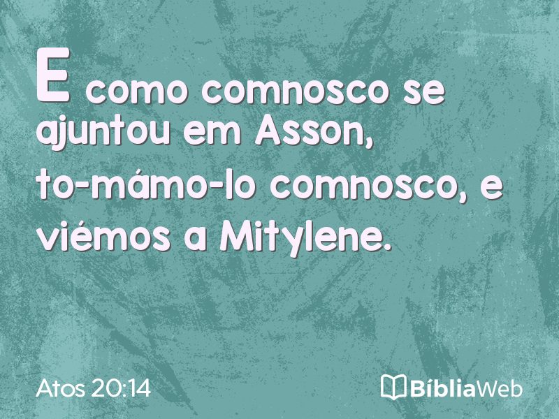 Atos 20:14 em imagem para compartilhar