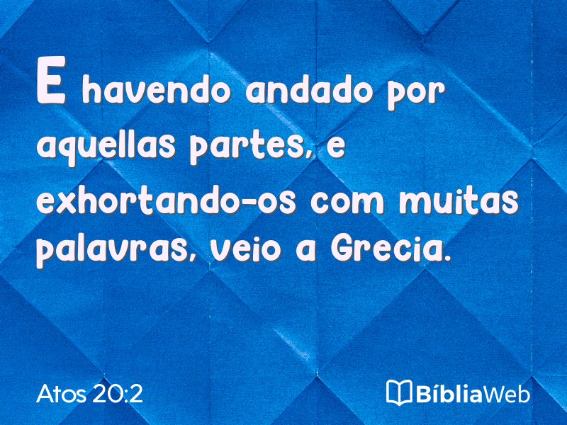 Atos 20:2 em imagem para compartilhar