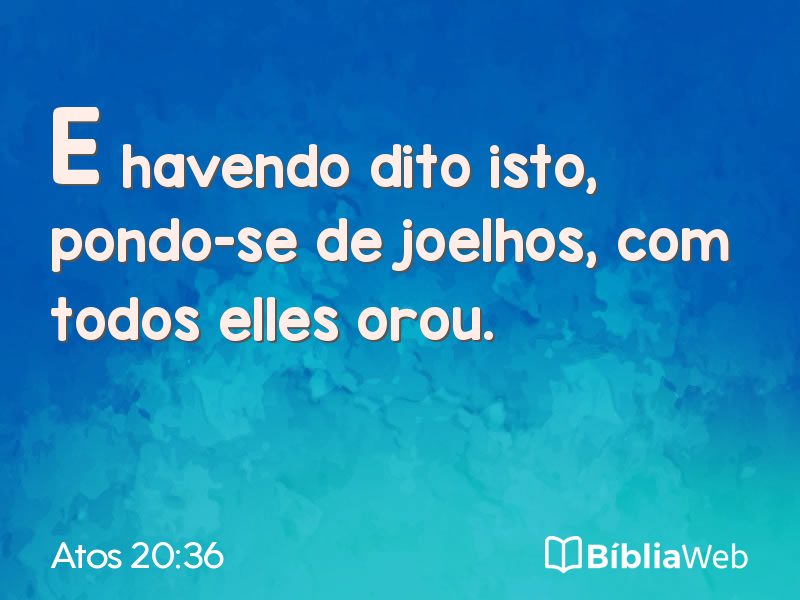 Atos 20:36 em imagem para compartilhar