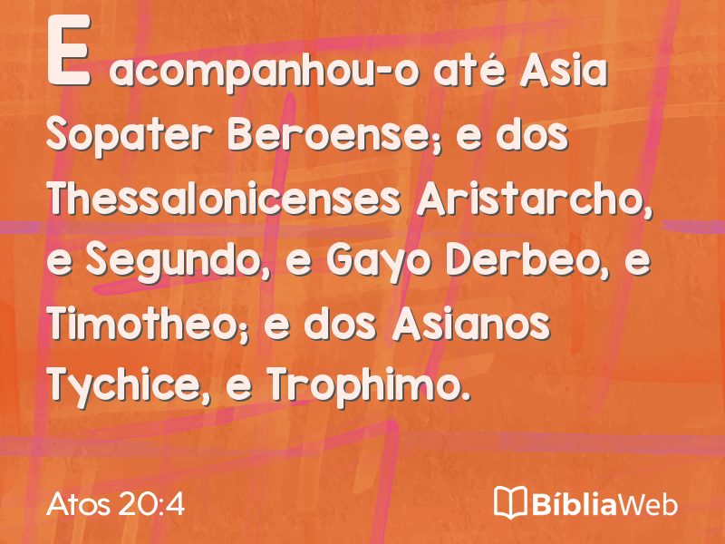Atos 20:4 em imagem para compartilhar