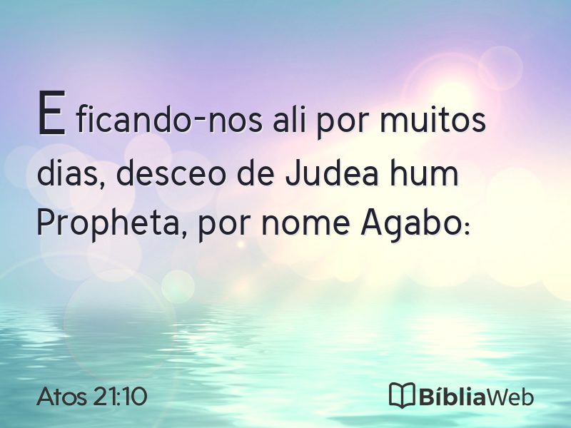 Atos 21:10 em imagem para compartilhar