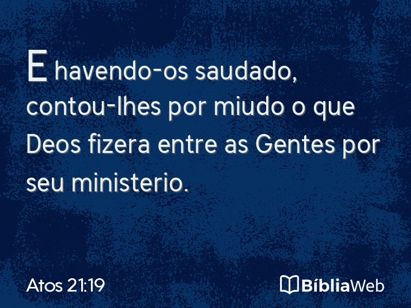 Atos 21:19 em imagem para compartilhar