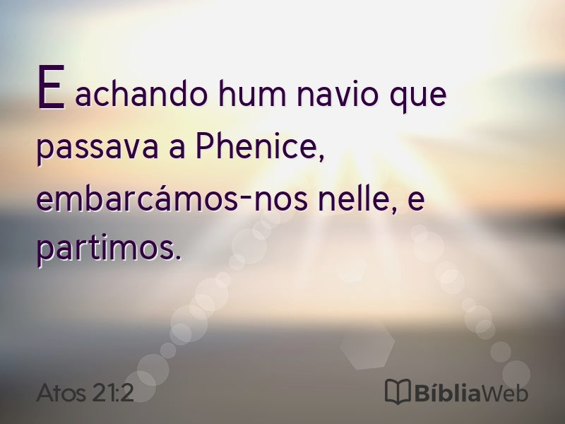 Atos 21:2 em imagem para compartilhar