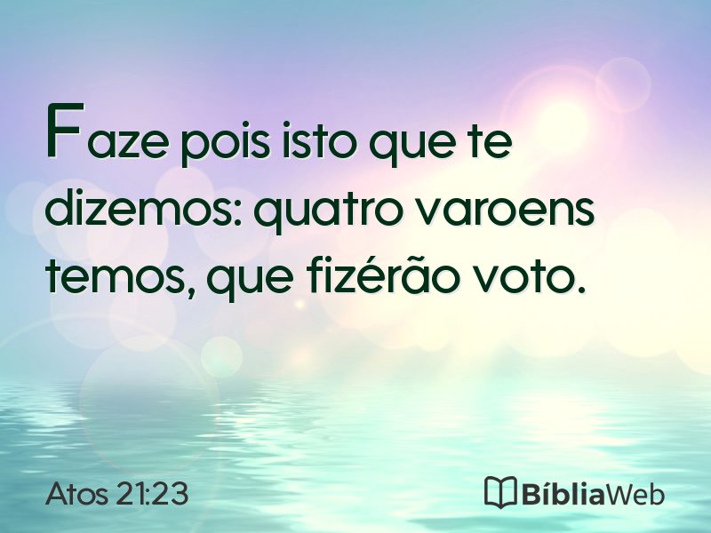Atos 21:23 em imagem para compartilhar