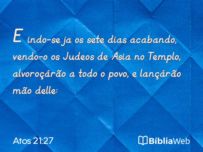 Atos 21:27 em imagem para compartilhar