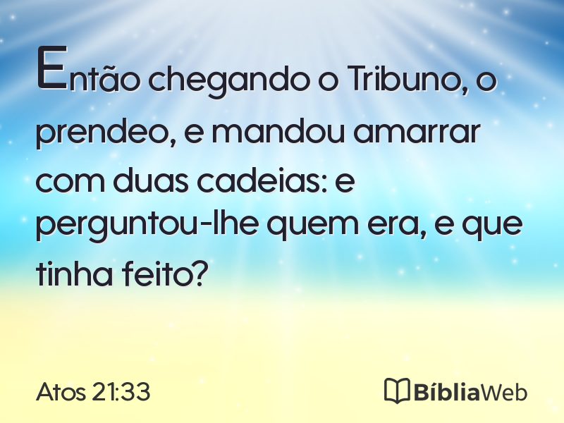 Atos 21:33 em imagem para compartilhar