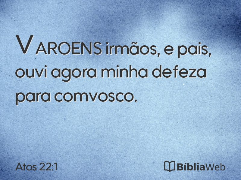 Atos 22:1 em imagem para compartilhar
