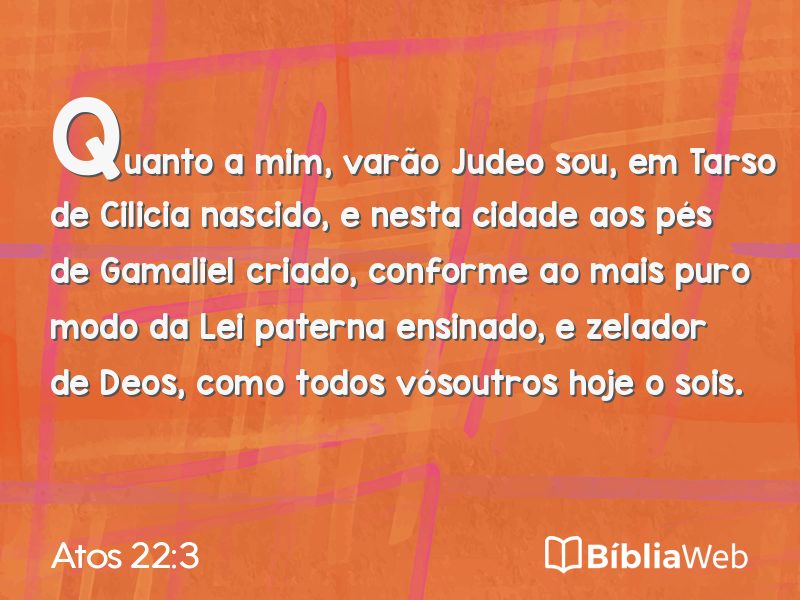 Atos 22:3 em imagem para compartilhar
