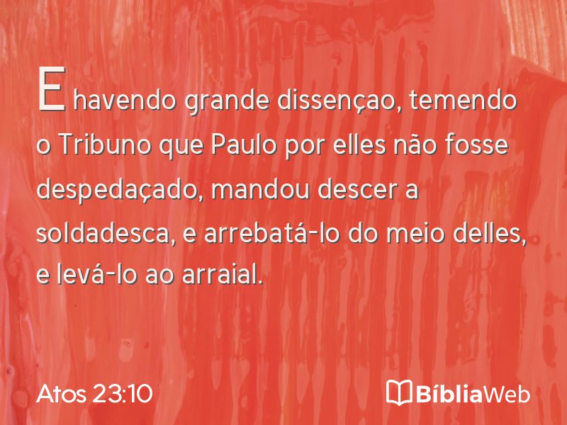 Atos 23:10 em imagem para compartilhar