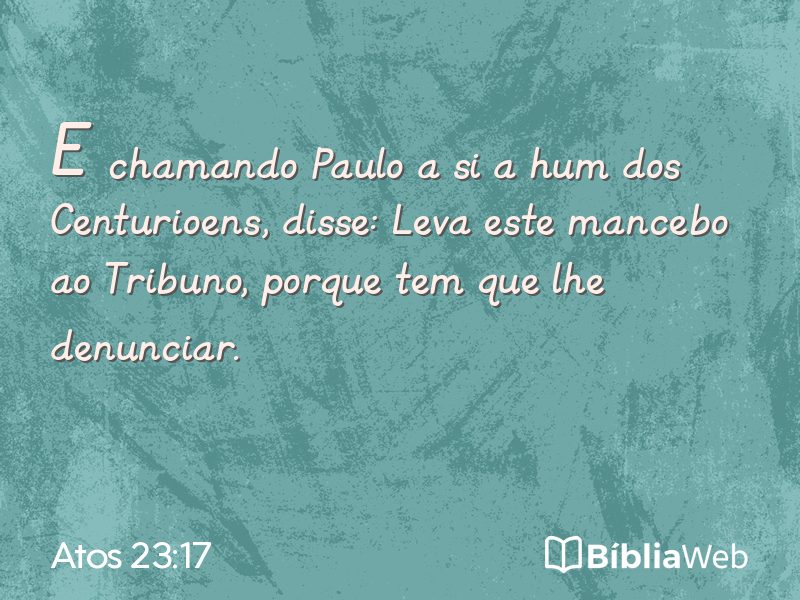 Atos 23:17 em imagem para compartilhar
