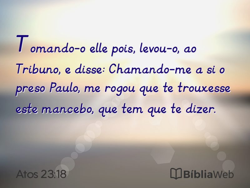 Atos 23:18 em imagem para compartilhar