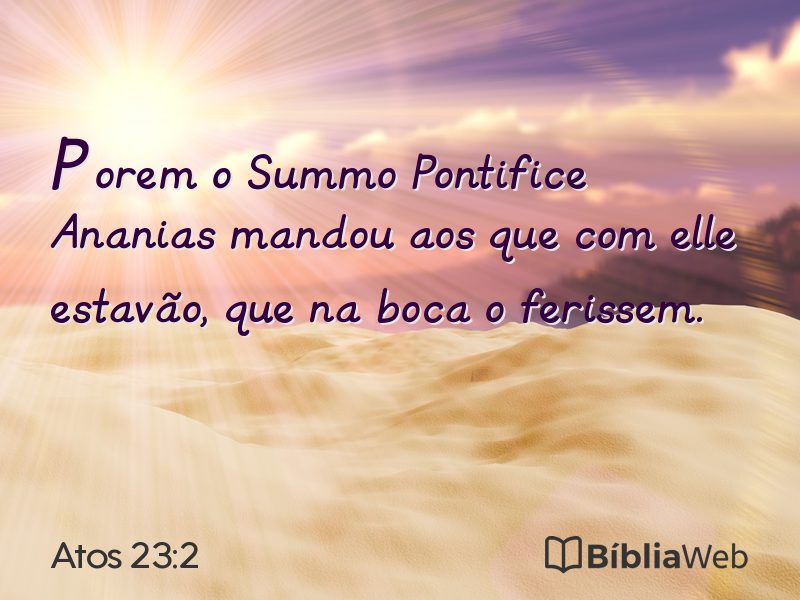 Atos 23:2 em imagem para compartilhar