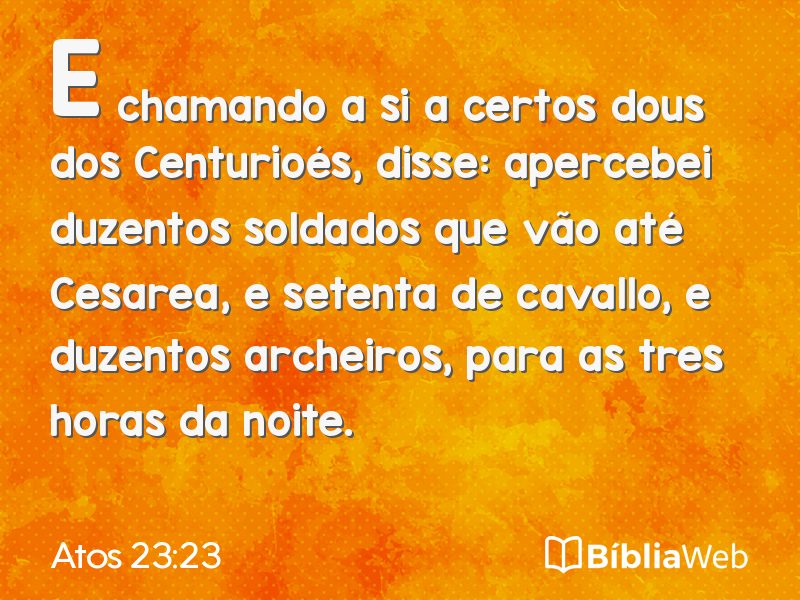 Atos 23:23 em imagem para compartilhar