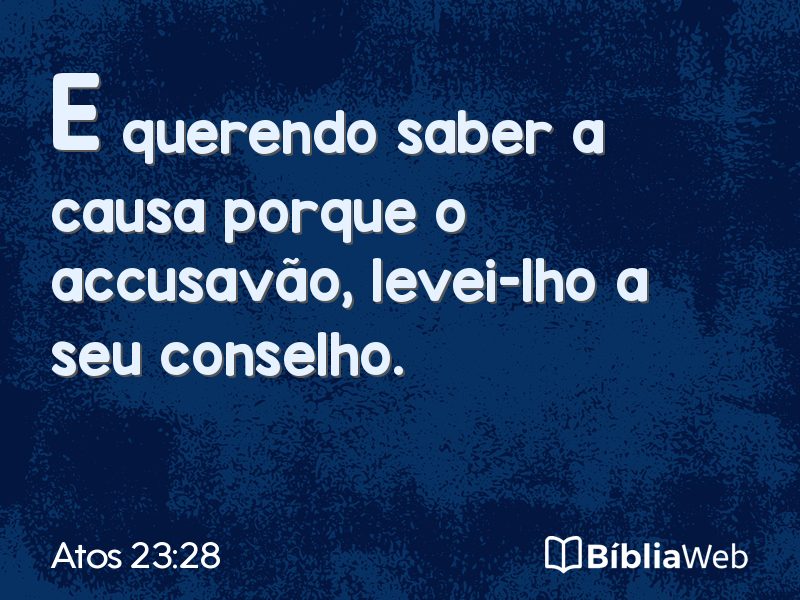 Atos 23:28 em imagem para compartilhar