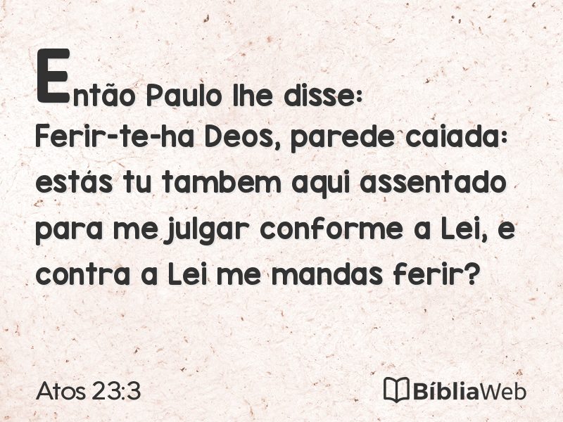 Atos 23:3 em imagem para compartilhar